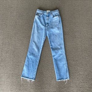Pinch Waist High Rise Jeans
